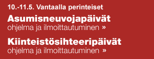 Asumisneuvoja- ja Kiinteistösihteeripäivät Vantaalla
