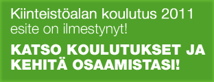 Kiinteistöalan koulutus 2011 -esite on ilmestynyt! Katso koulukset ja kehitä osaamistasi!