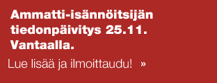 Ammatti-isännöitsijän tiedonpäivitys 25.11. Vantaalla. Lue lisää ja ilmoittaudu!