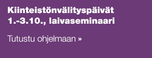 Kiinteistönvälityspäivät 1.-3.10., laivaseminaari Tutustu ohjelmaan