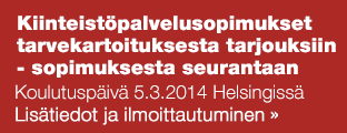 Kiinteistöpalvelusopimukset tarvekartoituksesta tarjouksiin - sopimuksesta seurantaan