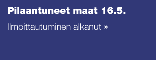 Pilaantuneet maat - ilmoittatuminen alkanut