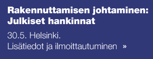 Rakennuttamisen johtaminen: Julkiset hankinnat