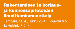Rakentamisen ja korjaus- ja  kunnossapitotöiden ilmoittamismenettely
