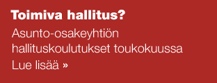 Asunto-osakeyhtiön hallituskoulutukset toukokuussa