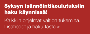 Syksyn isännöintikoulutuksiin haku käynnissä! Kaikkiin ohjelmat valtion tukemina.  Lisätiedot ja haku tästä
