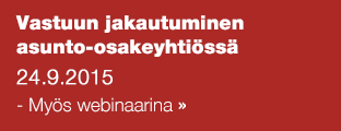Vastuun jakautuminen asunto-osakeyhtiössä