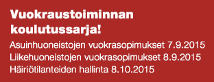 Vuokraustoiminnan koulutussarja!