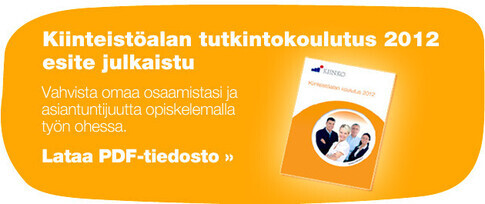 Kiinteistöalan tutkintokoulutus 2012 esite julkaistu!