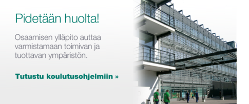 Pidetään huolta! Osaamisen ylläpito auttaa varmastamaan toimivan ja tuottavan ympäristön