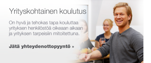Yrityskohtainen koulutus - On hyvä ja tehokas tapa kouluttaa yrityksen henkilöstöä oikeaan aikaan ja yrityksen tarpeisiin mitoitettuna
