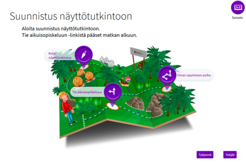 Suunnistus näyttötutkintoon - Kiinko